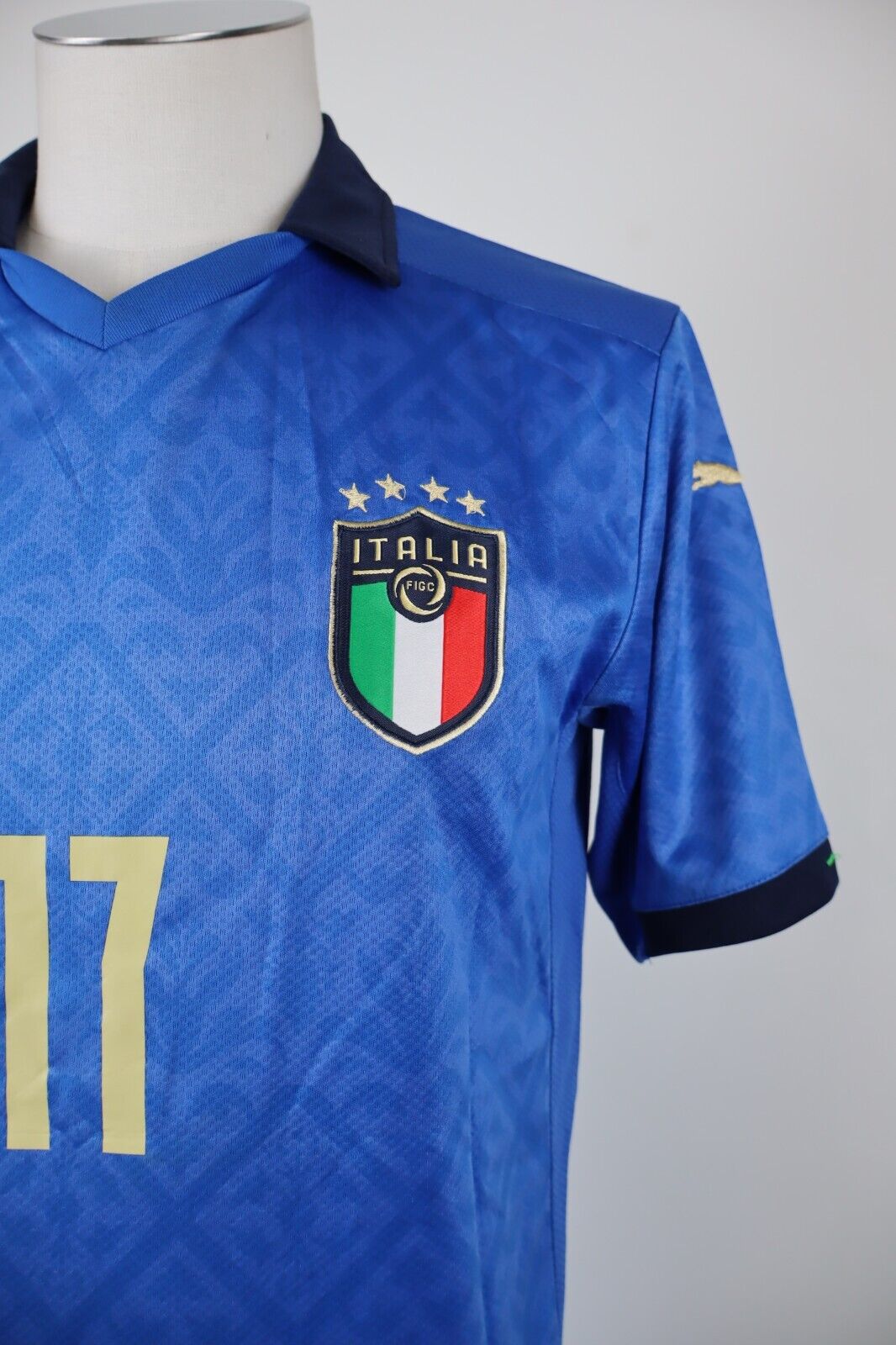 PUMA ITALIA IMMOBILE N 17 MAGLIA CALCIO UOMO Tg M SHIRT SOCCER SPORT AUTOGRAFO