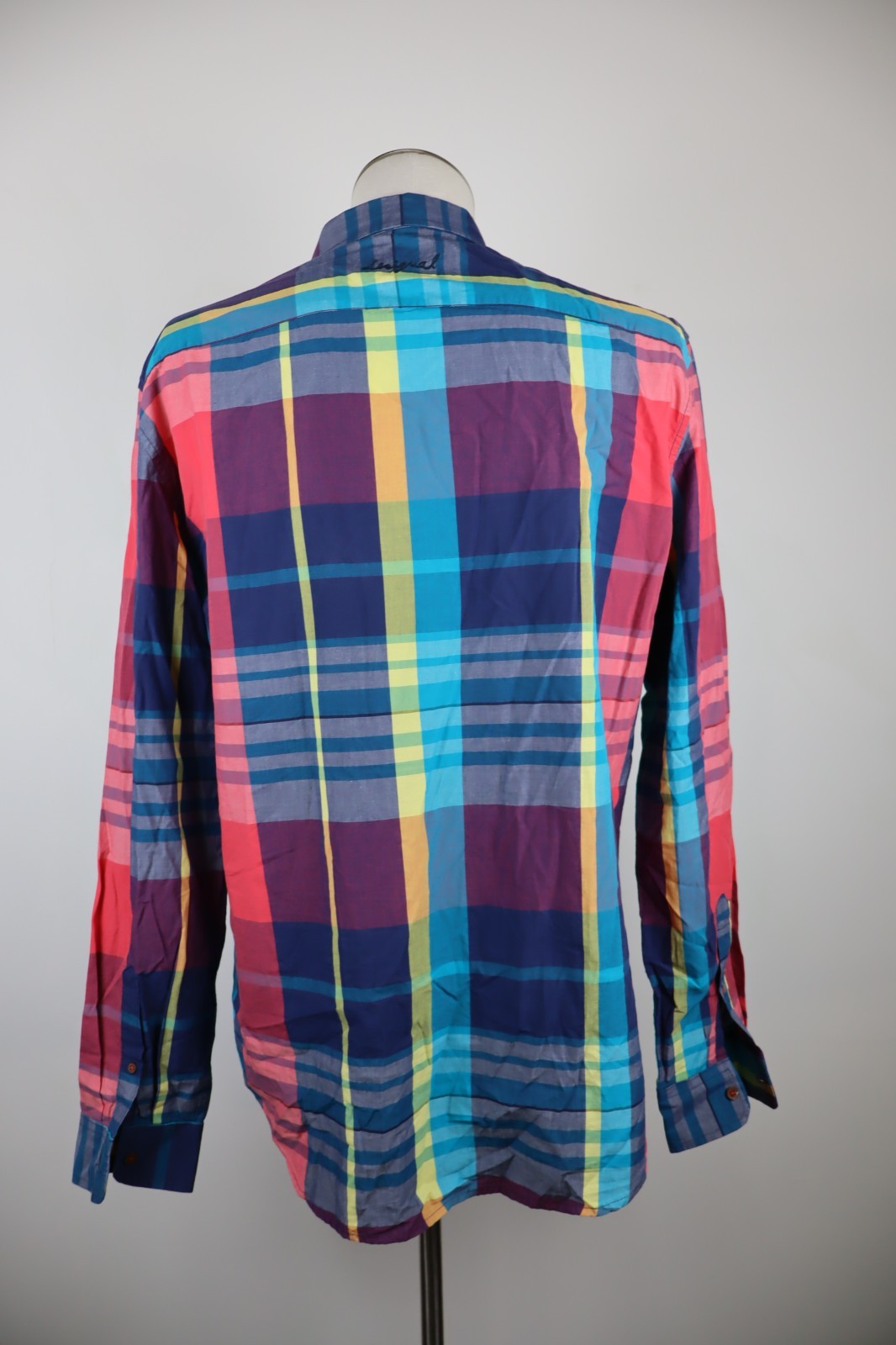 DESIGUAL CAMICIA UOMO TG. XL  MAN CASUAL VINTAGE SHIRT MAN COTONE COTTON LOGO