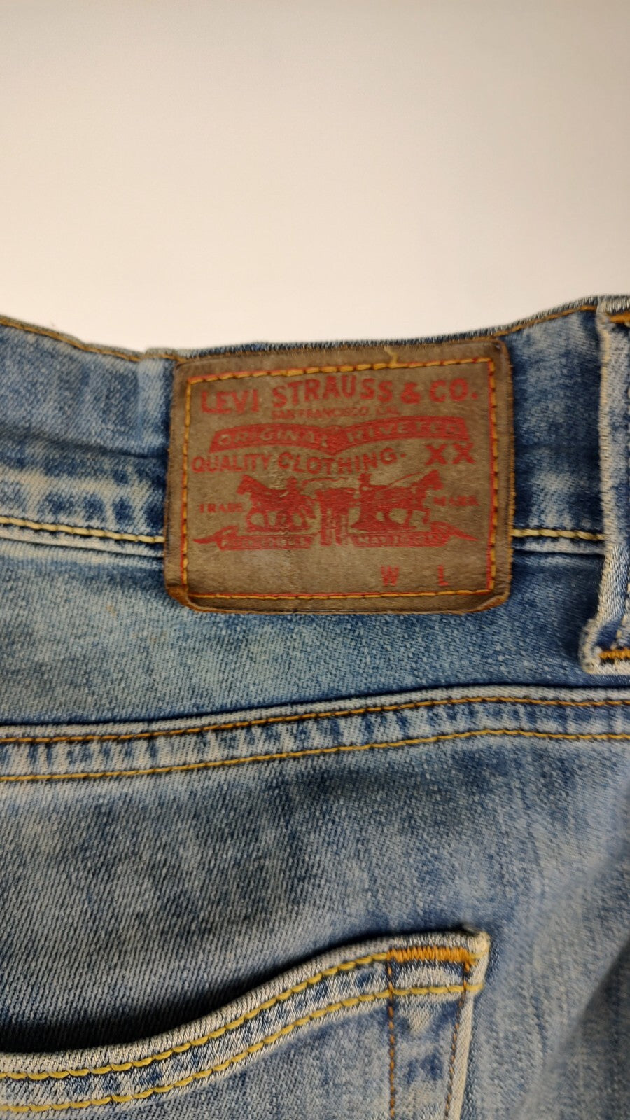 LEVI'S 511 PANTALONE JEANS SHORTS UOMO W34 MAN VINTAGE CASUAL PANTS SLIM
