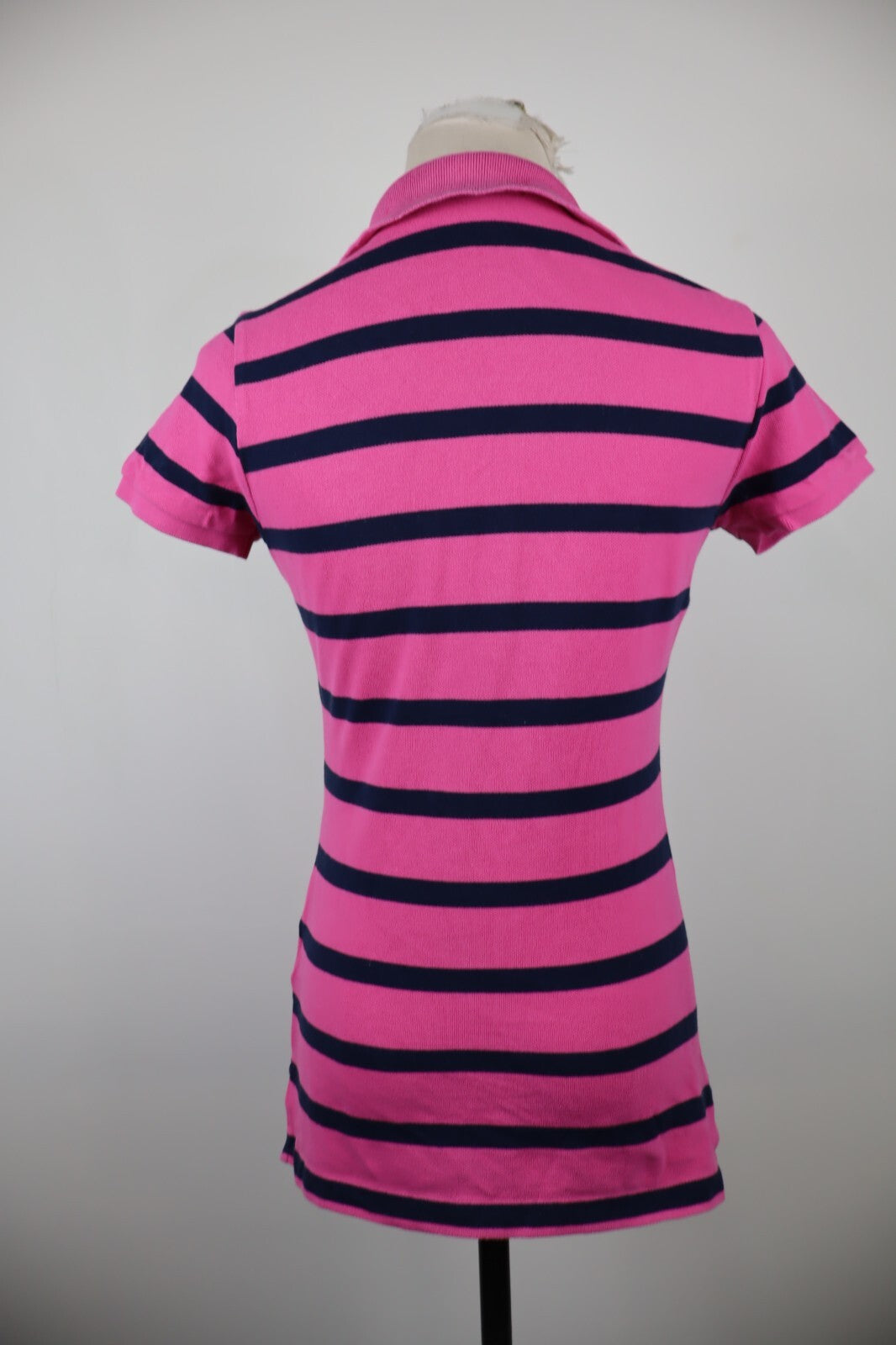 RALPH LAUREN MAGLIA POLO DONNA COTONE TG S WOMAN SHIRT CASUAL VINTAGE BIG LOGO