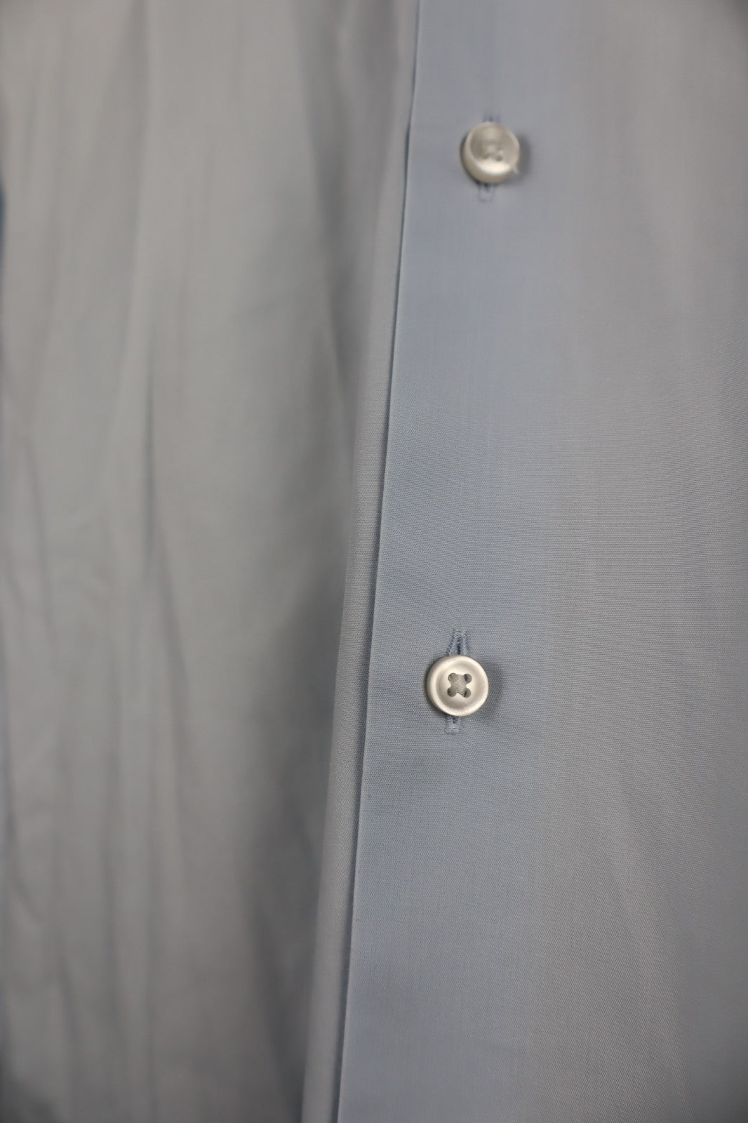 HUGO BOSS CAMICIA UOMO TG. 41 16 MAN CASUAL VINTAGE SHIRT COTONE COTTON CELESTE