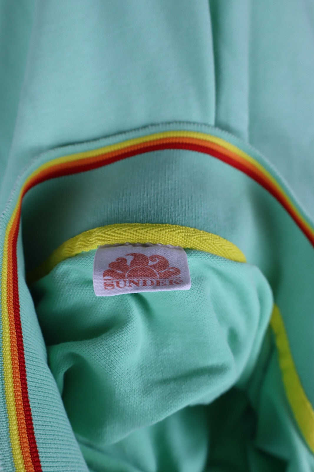 SUNDEK MAGLIA POLO UOMO COTONE TG. M MAN COTTON SHIRT CASUAL VINTAGE VERDE