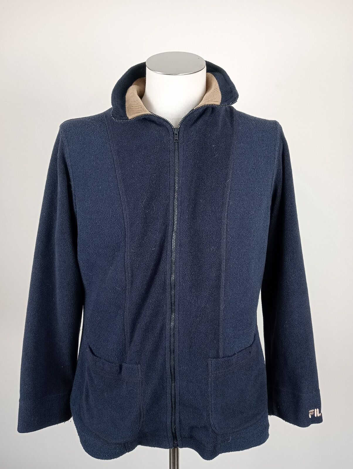 FILA FELPA MAGLIA ZIP UOMO TG 44 MAN SWEATSHIRT  JACKET CASUAL VINTAGE