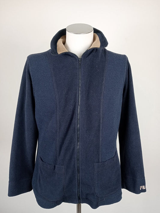 FILA FELPA MAGLIA ZIP UOMO TG 44 MAN SWEATSHIRT  JACKET CASUAL VINTAGE