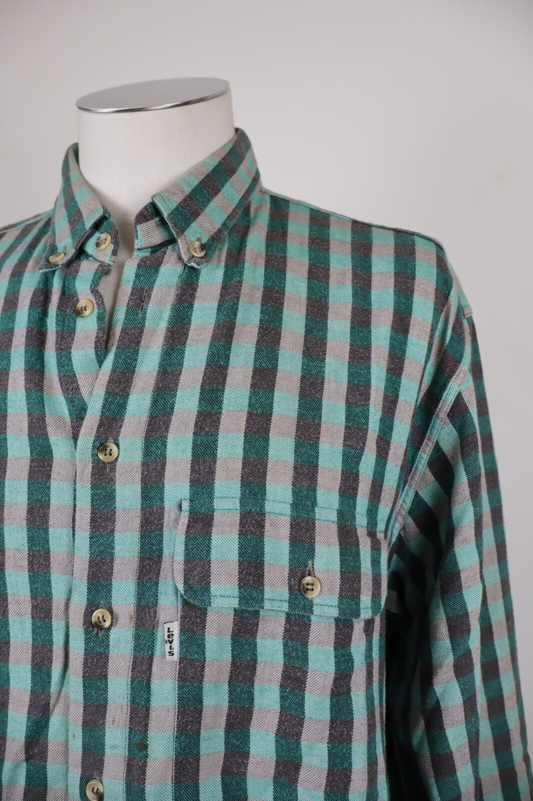 LEVI'S CAMICIA UOMO TG. M MAN CASUAL COTTON COTONE VINTAGE SHIRT
