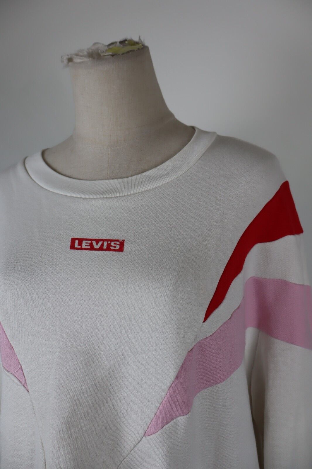 LEVI'S FELPA MAGLIA DONNA Tg M WOMEN CASUAL VINTAGE SPORT SWEATSHIRT