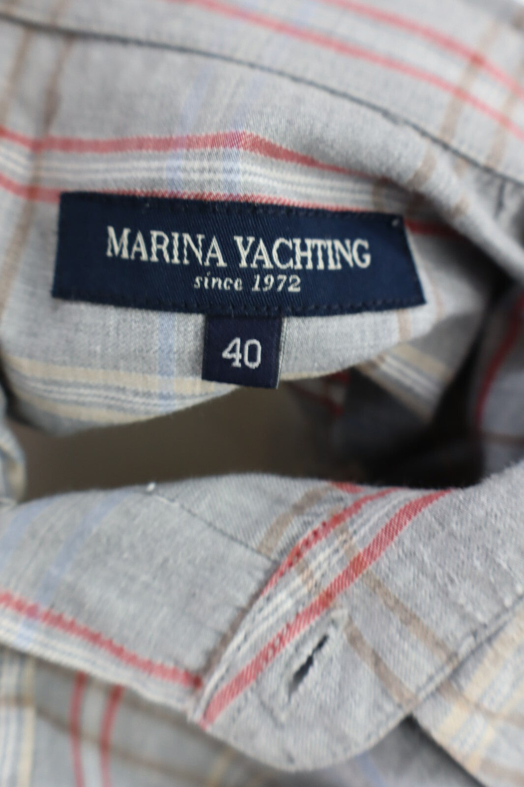 MARINA YACHTING CAMICIA UOMO COTONE TG. 40 MAN CASUAL VINTAGE COTTON SHIRT