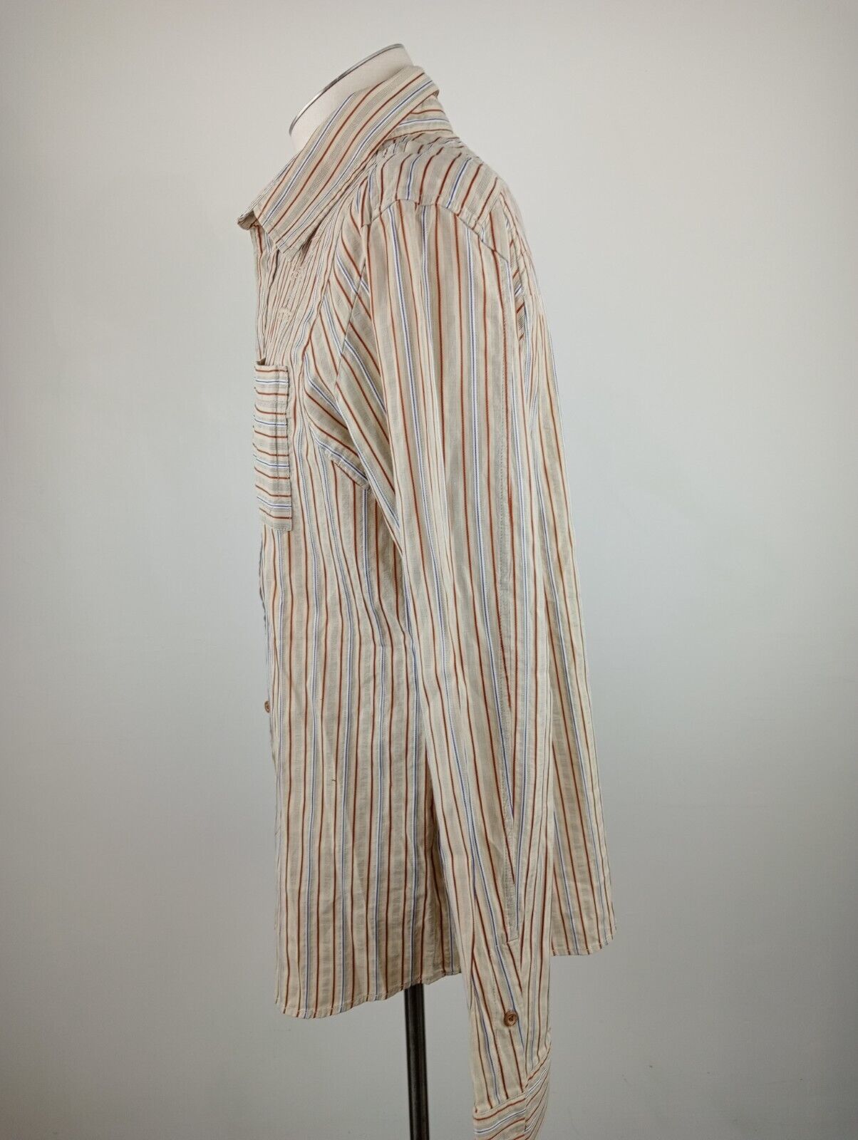 DIESEL CAMICIA UOMO TG. XL MAN CASUAL VINTAGE SHIRT COTONE ITALY