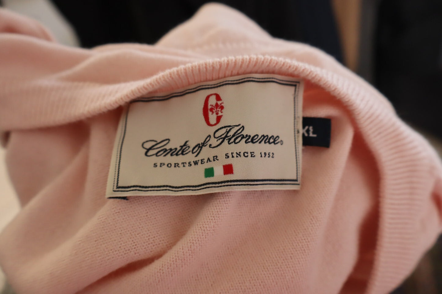CONTE OF FLORENCE MAGLIONE UOMO Tg. XL MAN SWEATER CASUAL VINTAGE COTONE COTTON