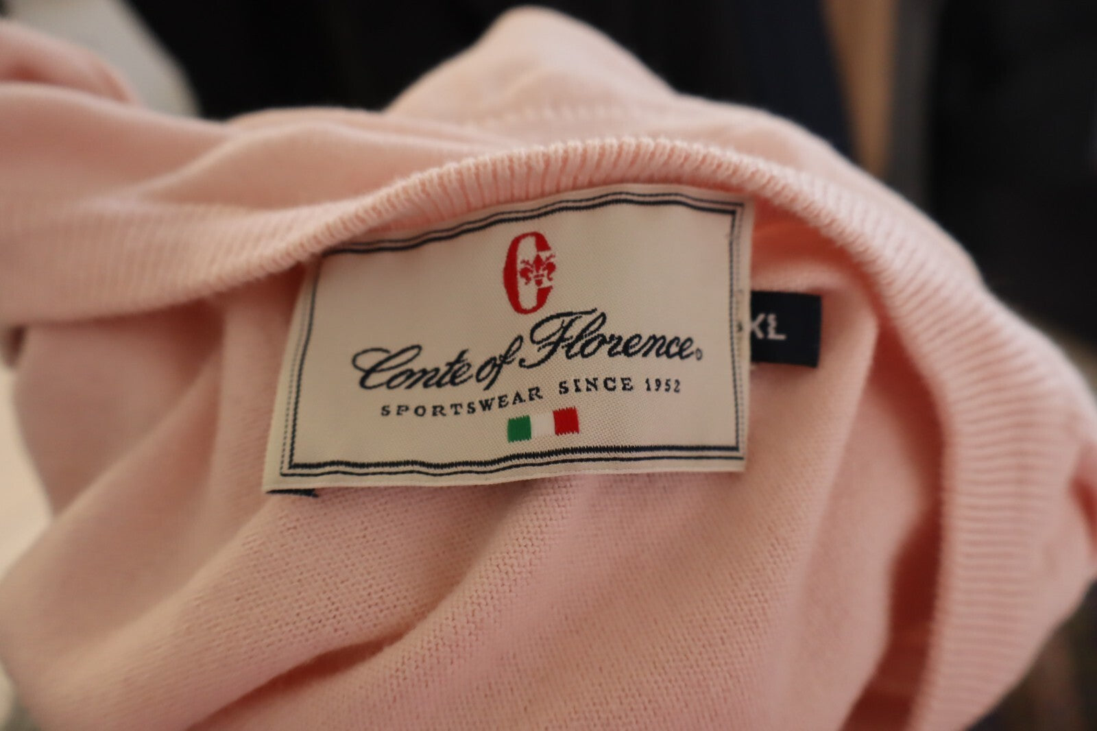 CONTE OF FLORENCE MAGLIONE UOMO Tg. XL MAN SWEATER CASUAL VINTAGE COTONE COTTON
