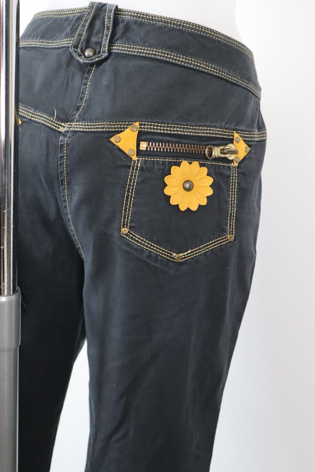 FAY PANTALONE CASUAL DONNA TG 44 WOMAN VINTAGE PANTS DENIM