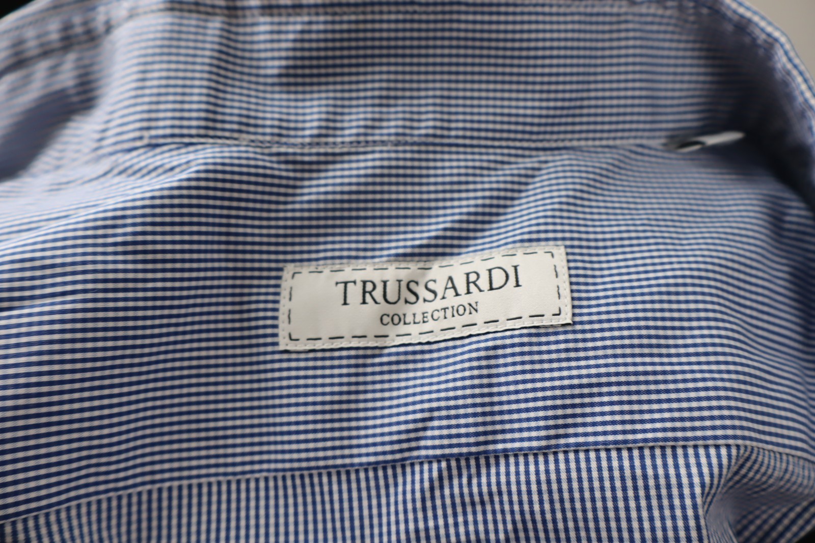 TRUSSARDI COLLECTION CAMICIA UOMO 45 18 MAN CASUAL VINTAGE SHIRT COTONE COTTON