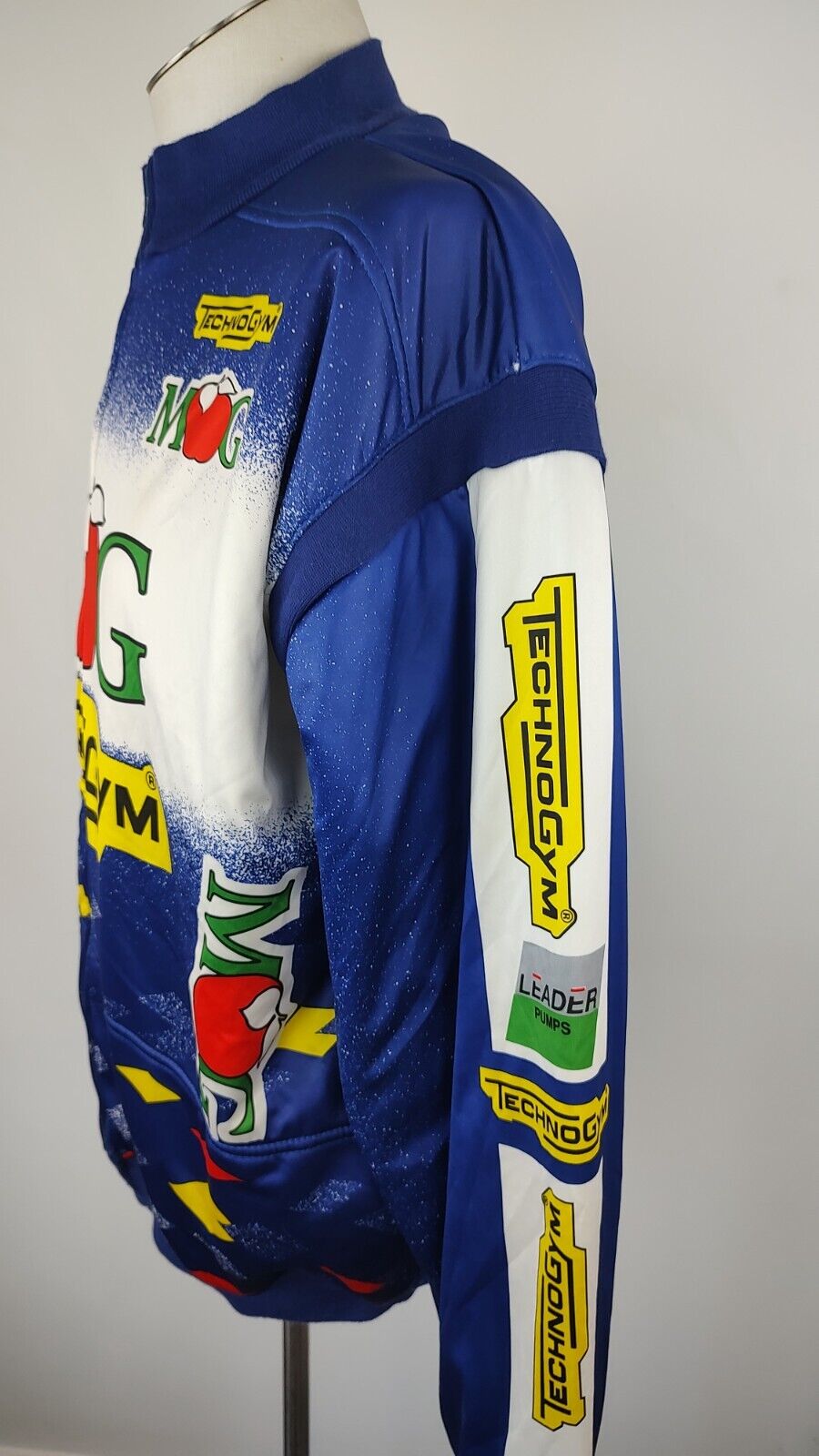 NALINI GIUBBINO IMBOTTITO SPORT CICLISMO UOMO TG. 7 MAN BIKERS VINTAGE JACKET