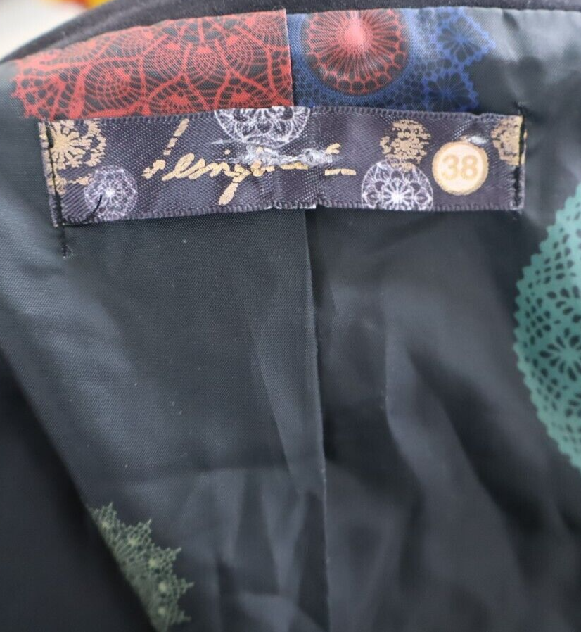 DESIGUAL BLAZER GIACCA DONNA Tg 38 WOMAN CASUAL VINTAGE JACKET