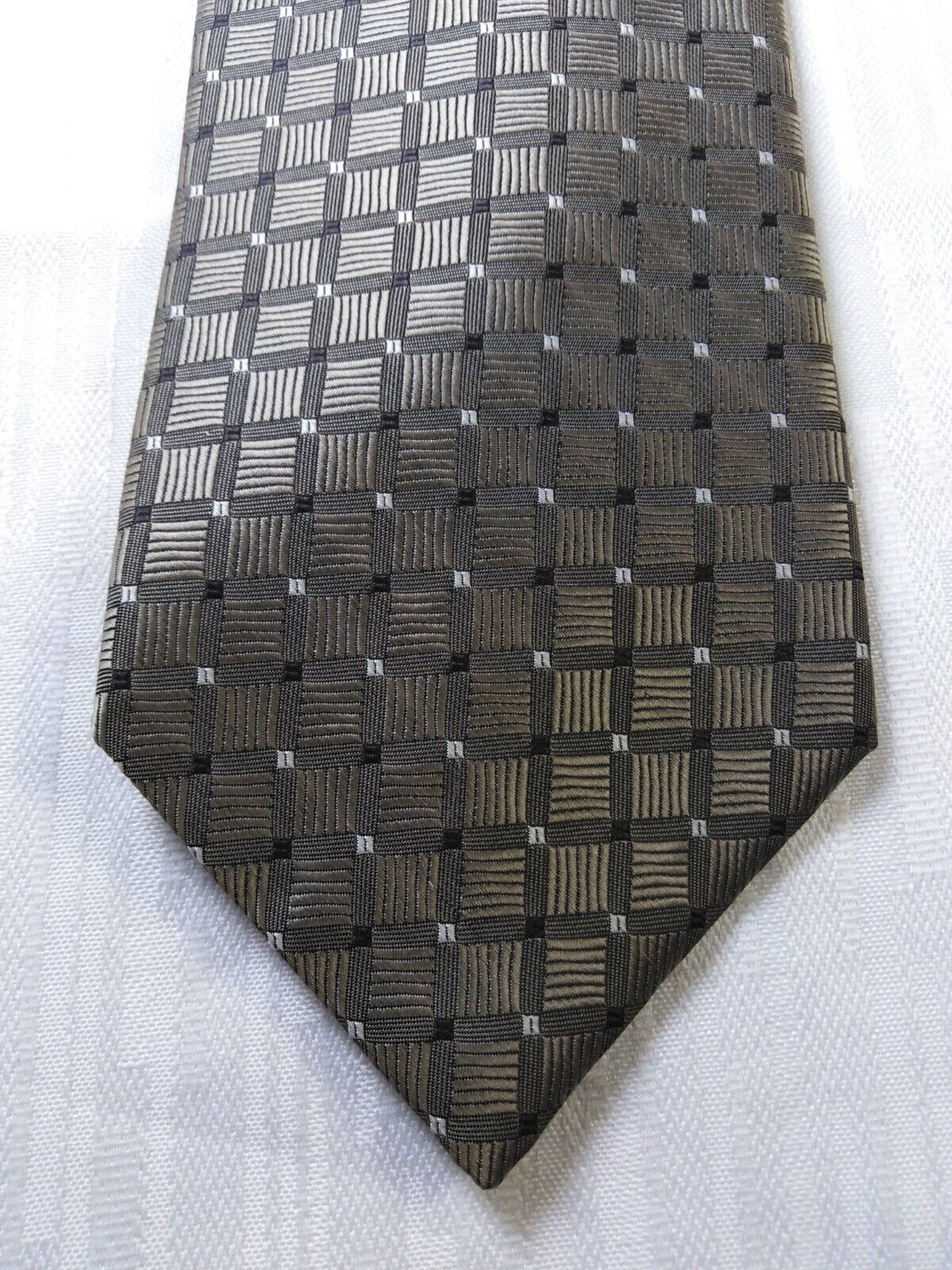 PICARDI NAPOLI 100% SETA SILK TIE CRAVATTA NECKTIE ITALY VINTAGE SELF TIPPED