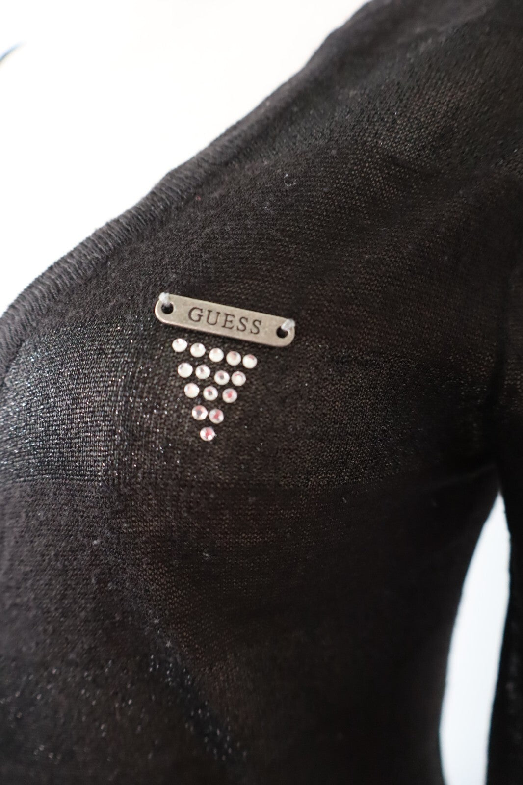 GUESS MAGLIONE CARDIGAN DONNA TG S WOMAN CASUAL SWEATER VINTAGE COTONE