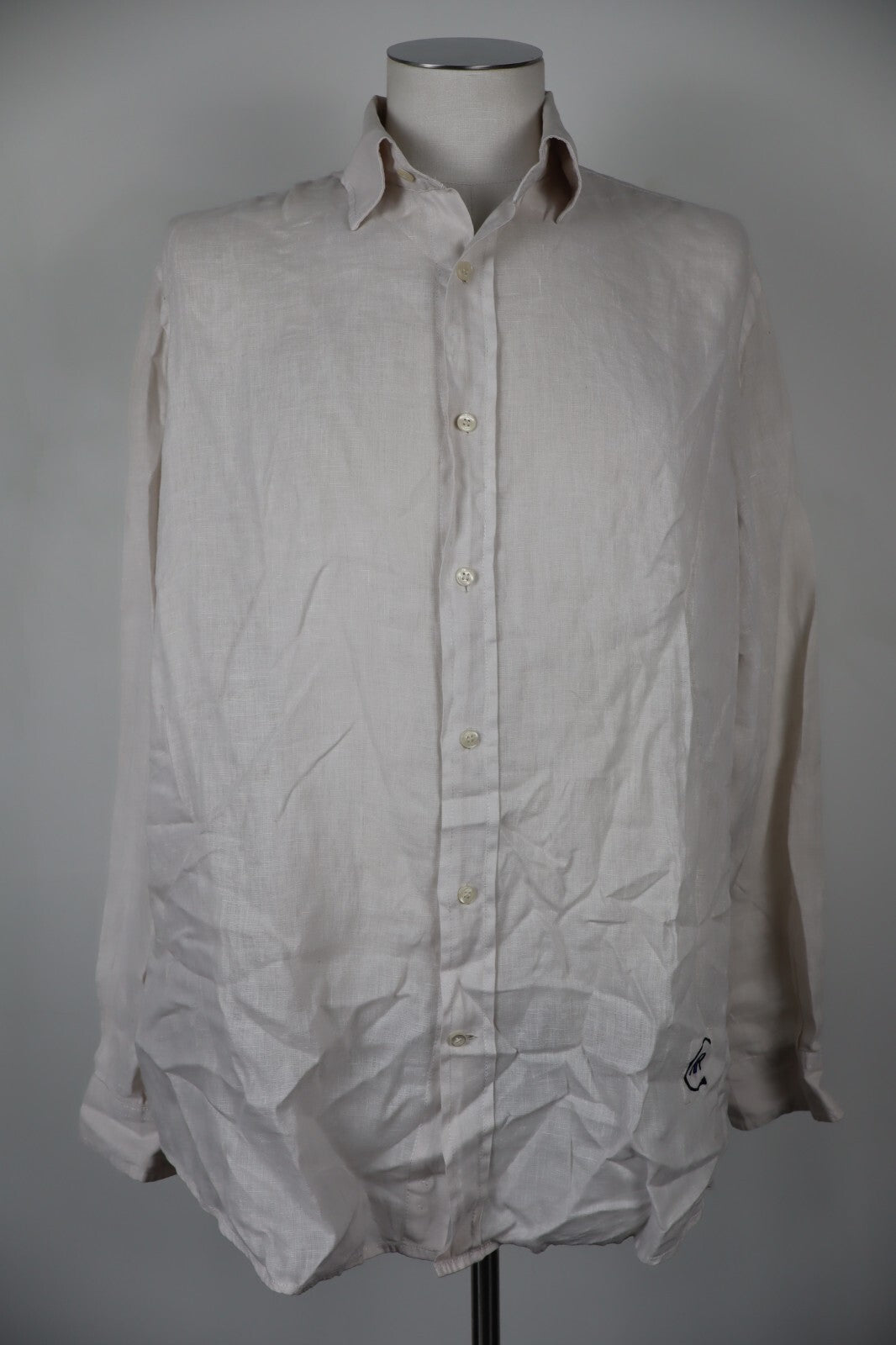 CERRUTI 1881 UOMO MAN CAMICIA SHIRT TG. XL LINO LINEN CASUAL VINTAGE