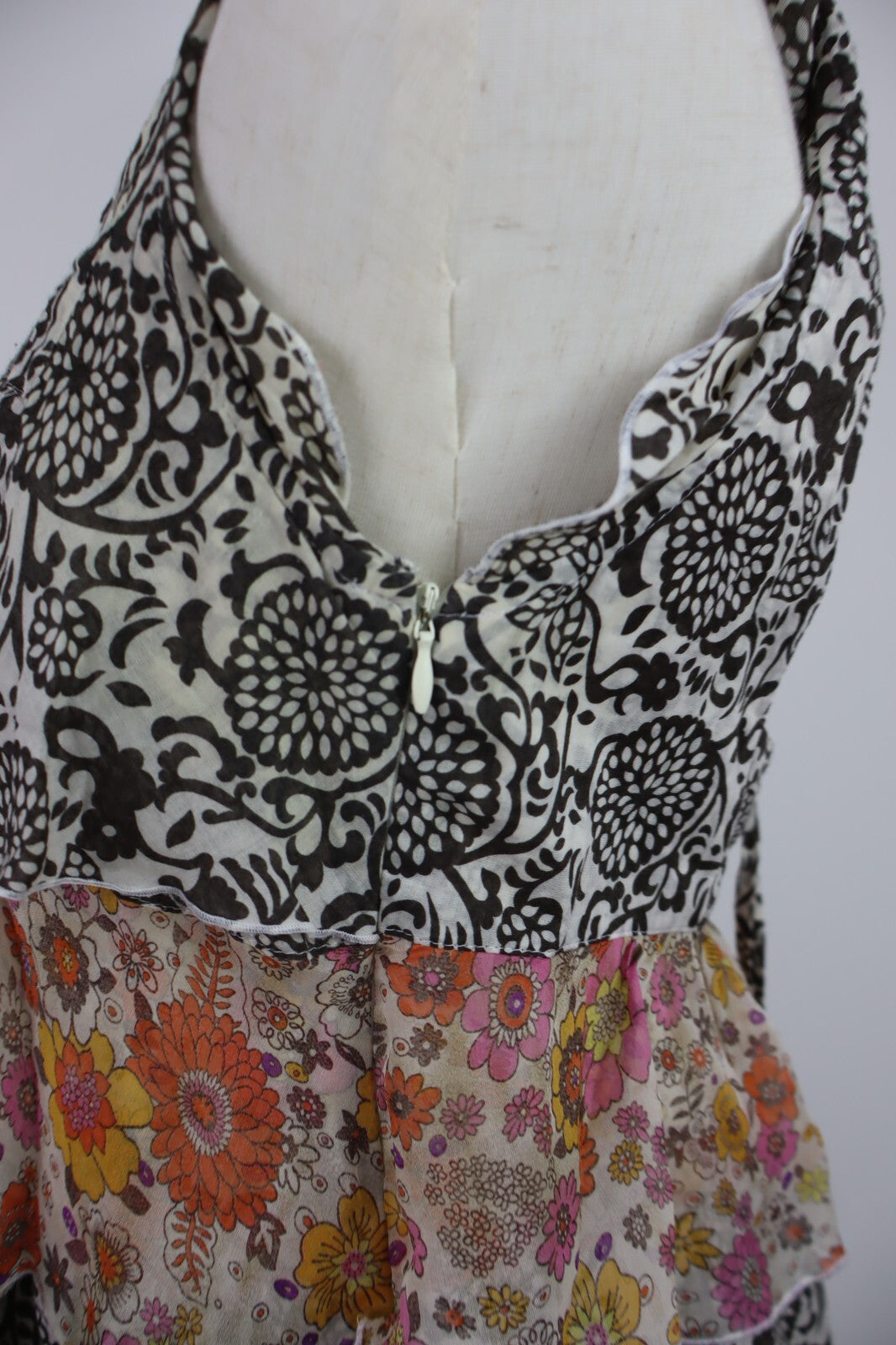 MARELLA MAGLIA TOP CANOTTA DONNA TG. 44 WOMAN CASUAL VINTAGE T-SHIRT SETA