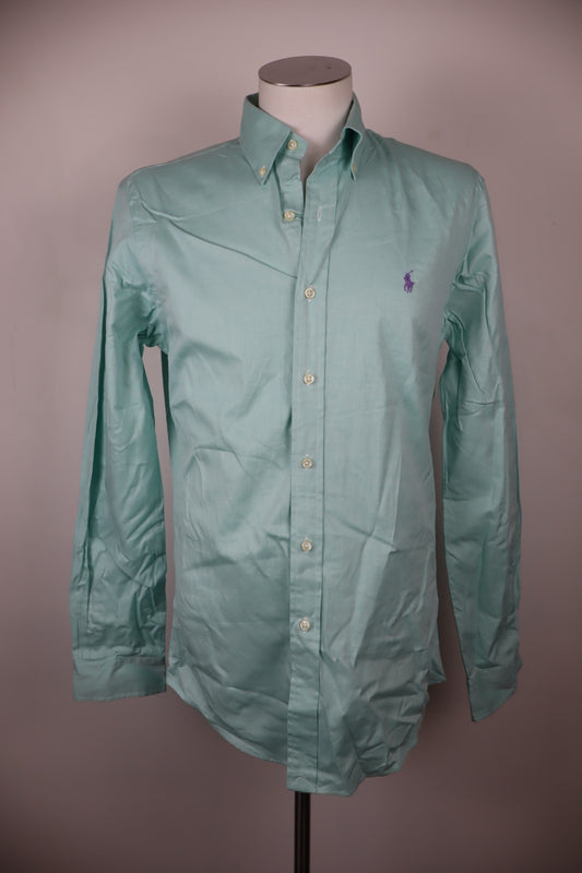 RALPH LAUREN CAMICIA UOMO M SLIM MAN CASUAL VINTAGE SHIRT COTONE MANICA LUNGA