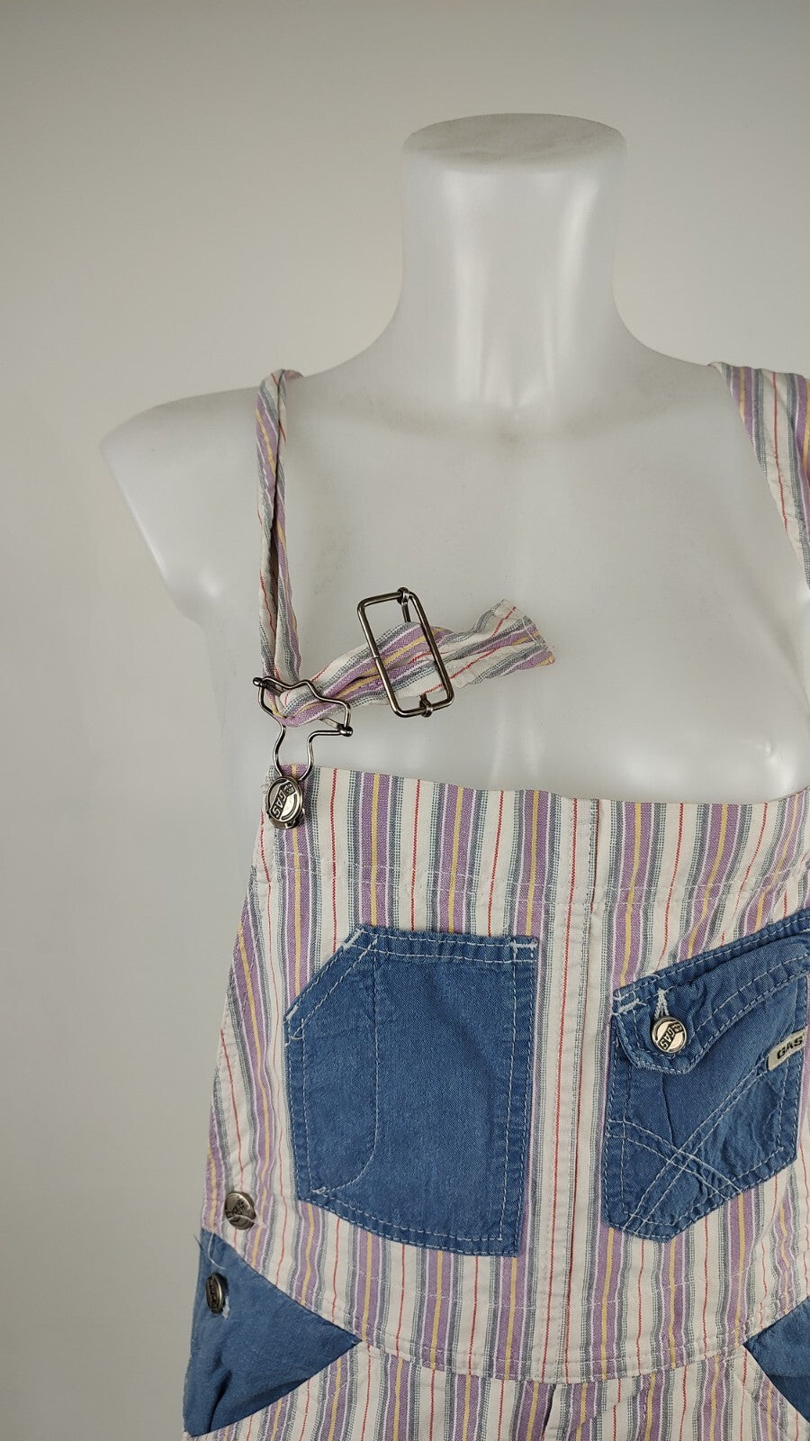 GAS COMPLETO DONNA PANTALONE Tg. S SALOPETTE ONE PIECE VINTAGE CASUAL