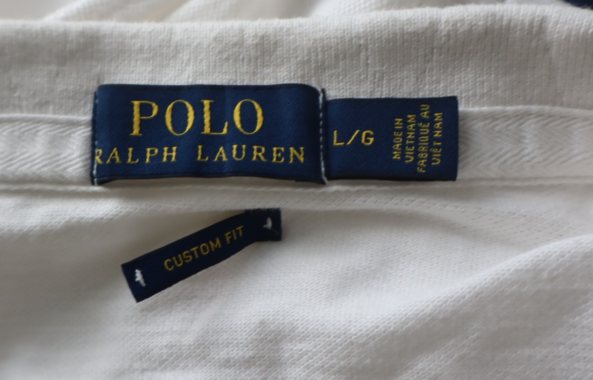 RALPH LAUREN MAGLIA POLO UOMO COTONE TG. L MAN COTTON SHIRT LOGO CASUAL LOGO