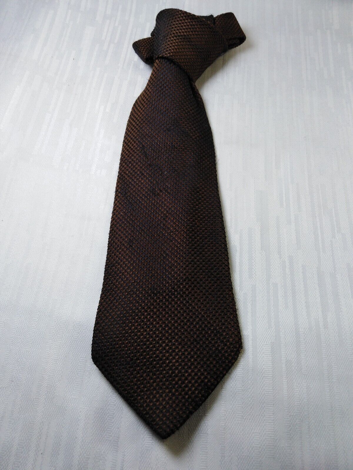 TRUSSARDI 100% SETA SILK TIE CRAVATTA NECKTIE VINTAGE CLASSIC ITALY