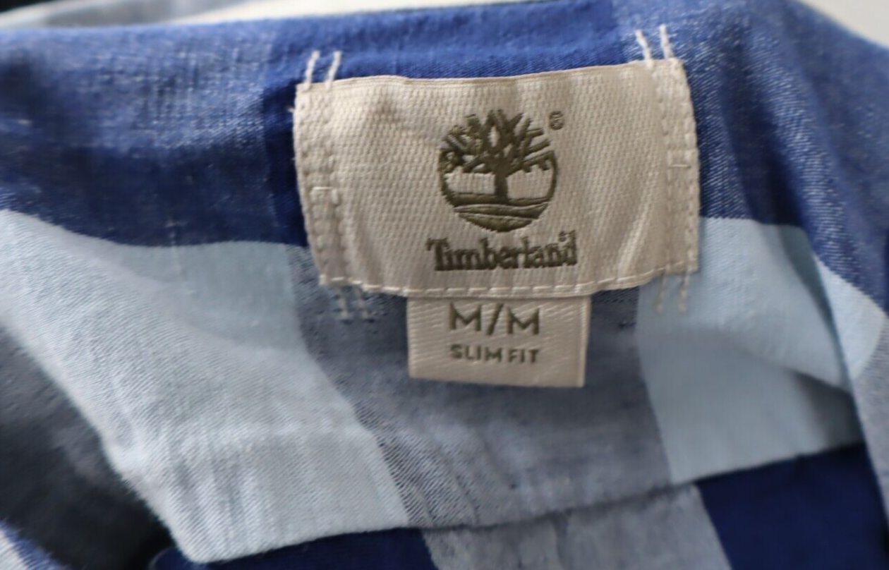 TIMBERLAND CAMICIA UOMO TG. M SLIM FIT MAN CASUAL VINTAGE SHIRT COTONE COTTON