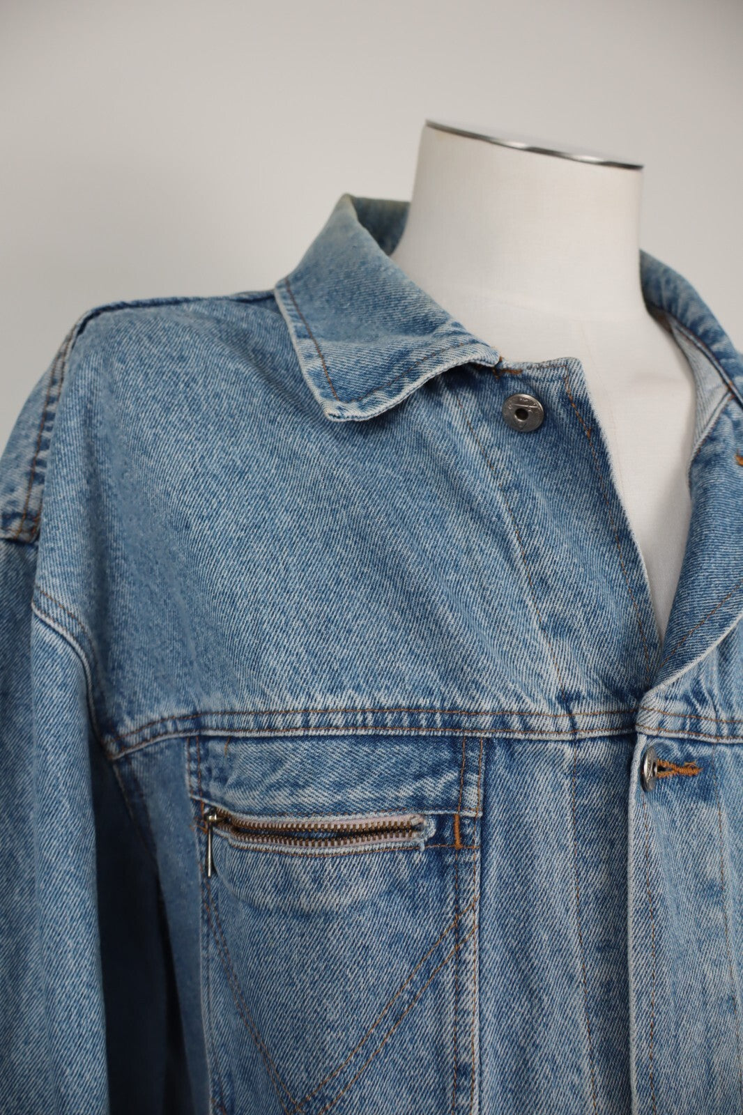 ROY ROGER'S GIUBBINO JEANS DENIM GIACCA UOMO XL MAN CASUAL JACKET VINTAGE