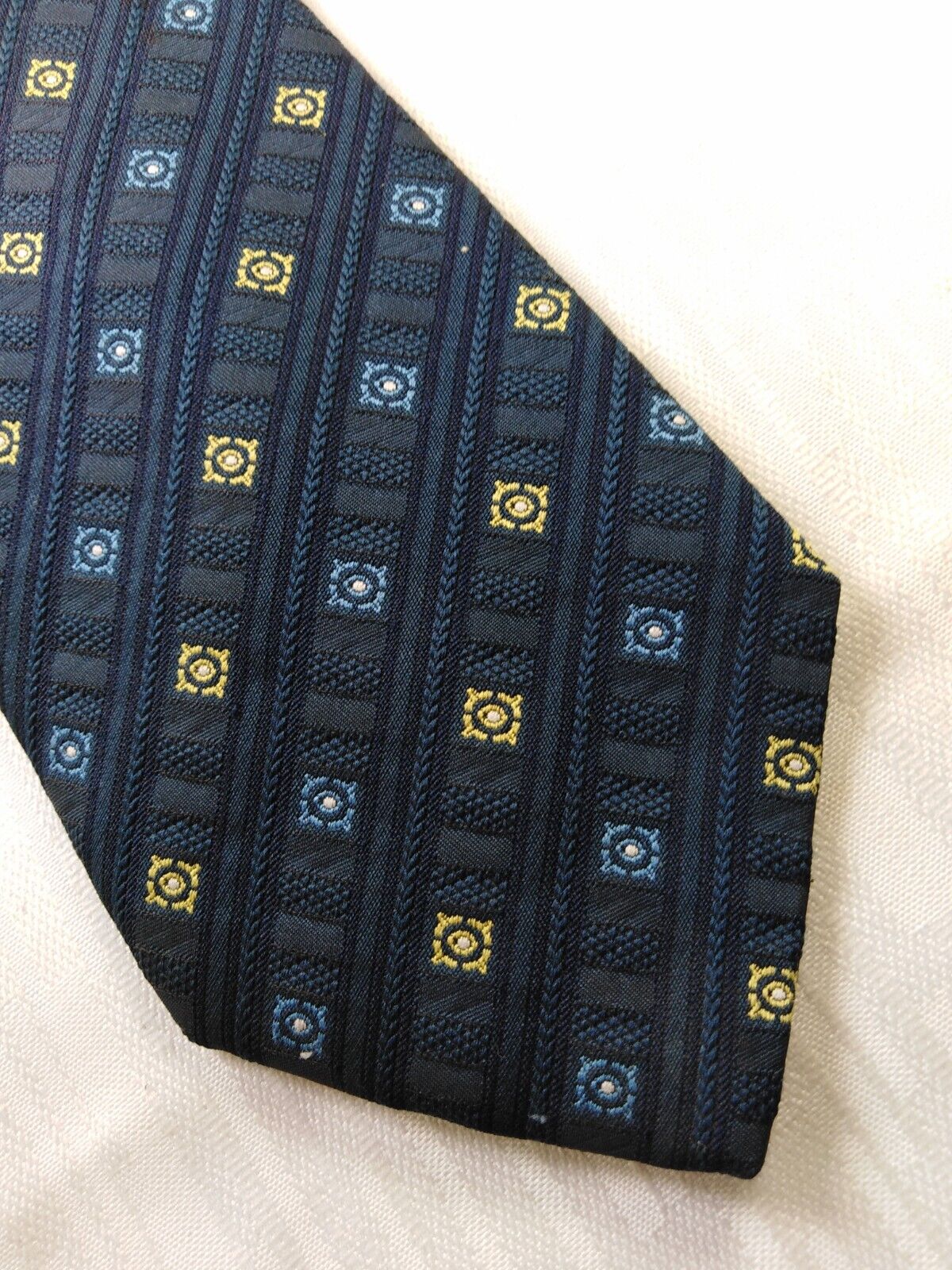 TINO COSMA 100% SETA SILK TIE CRAVATTA NECKTIE MADE ITALY VINTAGE CLASSIC