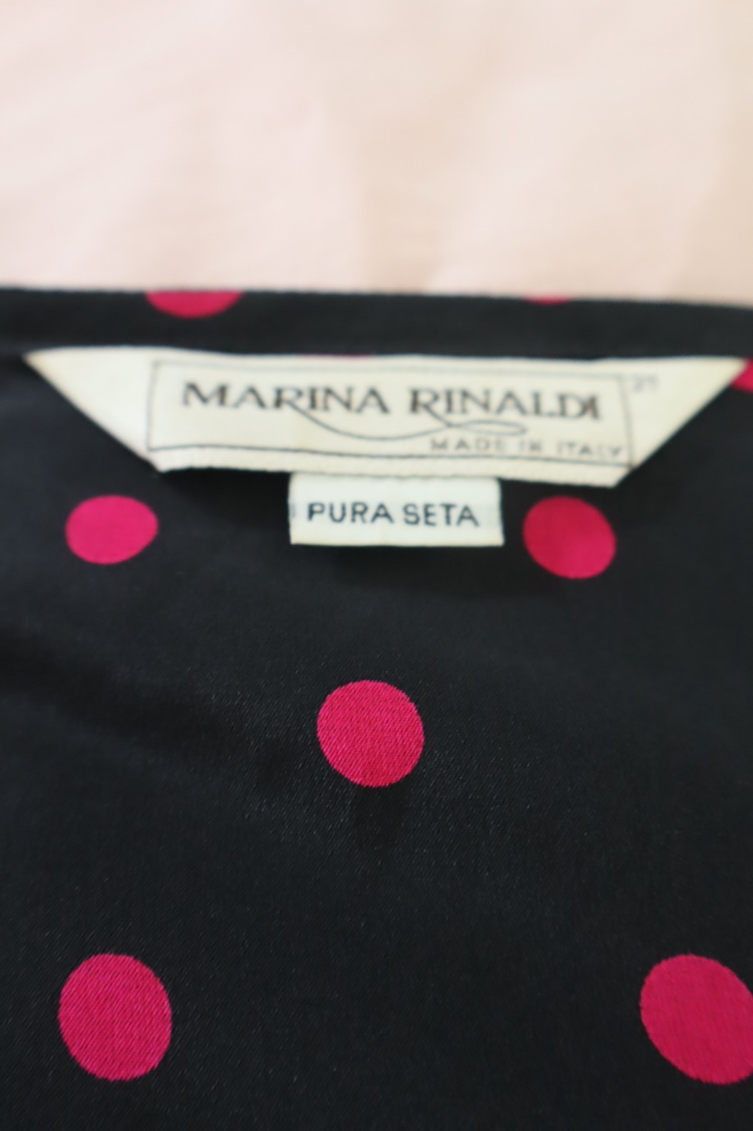 MARINA RINALDI MAGLIA DONNA TG. 21 WOMAN CASUAL VINTAGE T-SHIRT SETA SILK SOIE