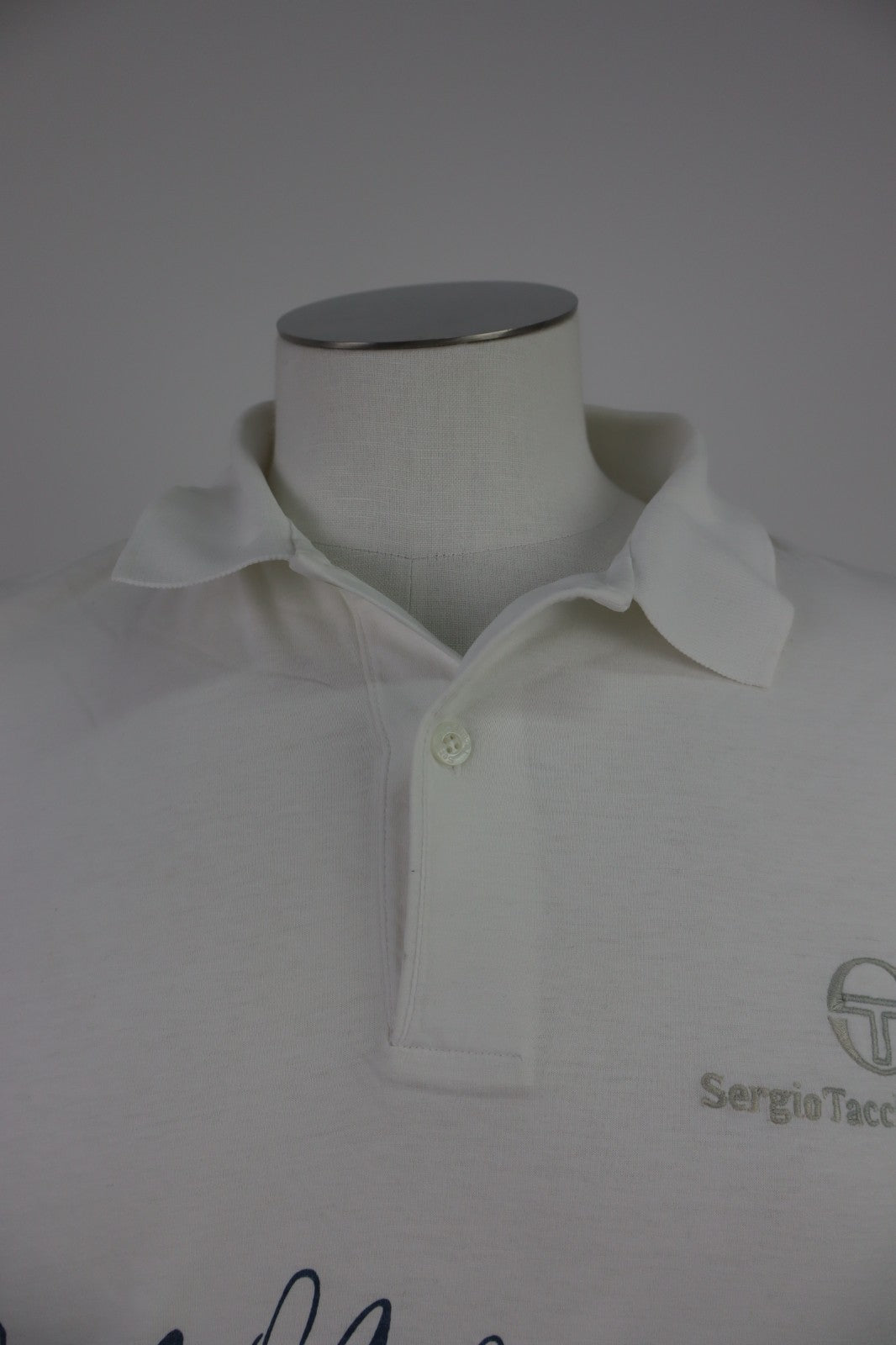 SERGIO TACCHINI MAGLIA POLO UOMO TG. VI MAN T-SHIRT CASUAL VINTAGE TENNIS
