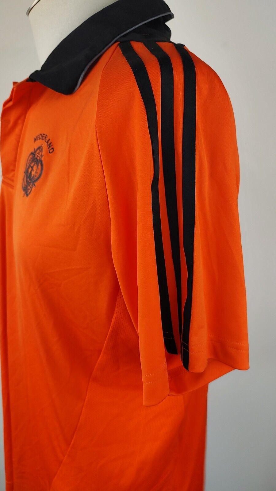 ADIDAS OLANDA T-SHIRT CALCIO MAGLIA POLO UOMO TG 10 MAN  SHIRT VINTAGE