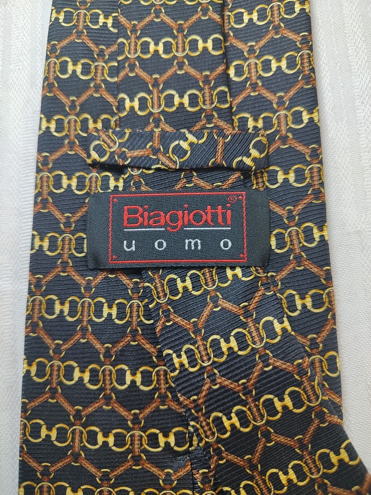 BIAGIOTTI 100% SILK TIE SETA CRAVATTA NECKTIE MADE IN ITALIA CLASSIC