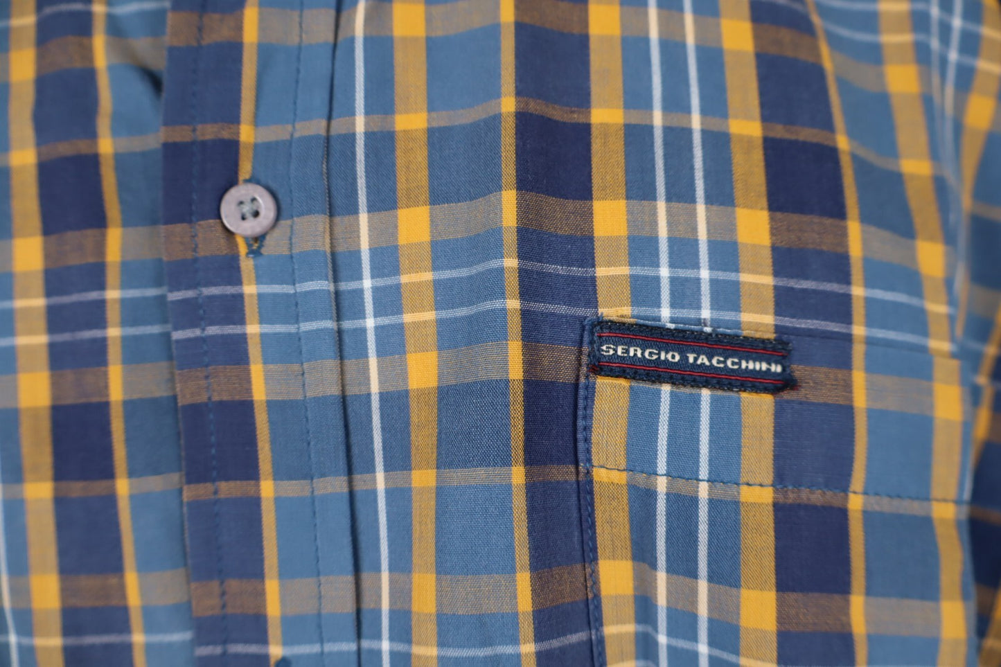 SERGIO TACCHINI CAMICIA UOMO TG. L MAN CASUAL VINTAGE SHIRT COTONE