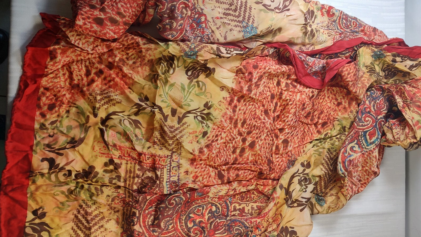 FOULARD 100% SILK SCARVES SCARF RECTANGLE SETA MADE IN ITALY