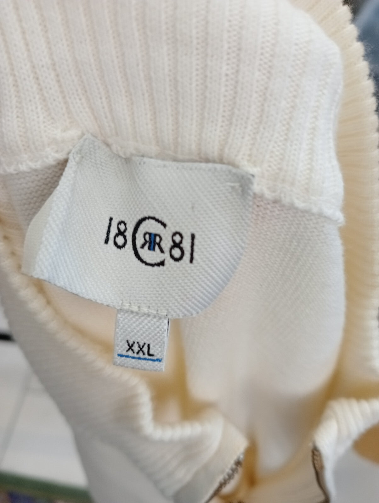 CERRUTI 1881 MAGLIONE COTONE VINTAGE UOMO Tg. XXL MAN SWEATER CASUAL MADE ITALY