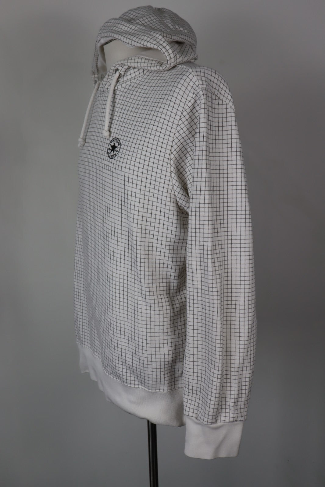 CONVERSE ALL STAR FELPA CAPPUCCIO COTONE UOMO Tg L MAN JACKET SWEATSHIRT VINTAGE