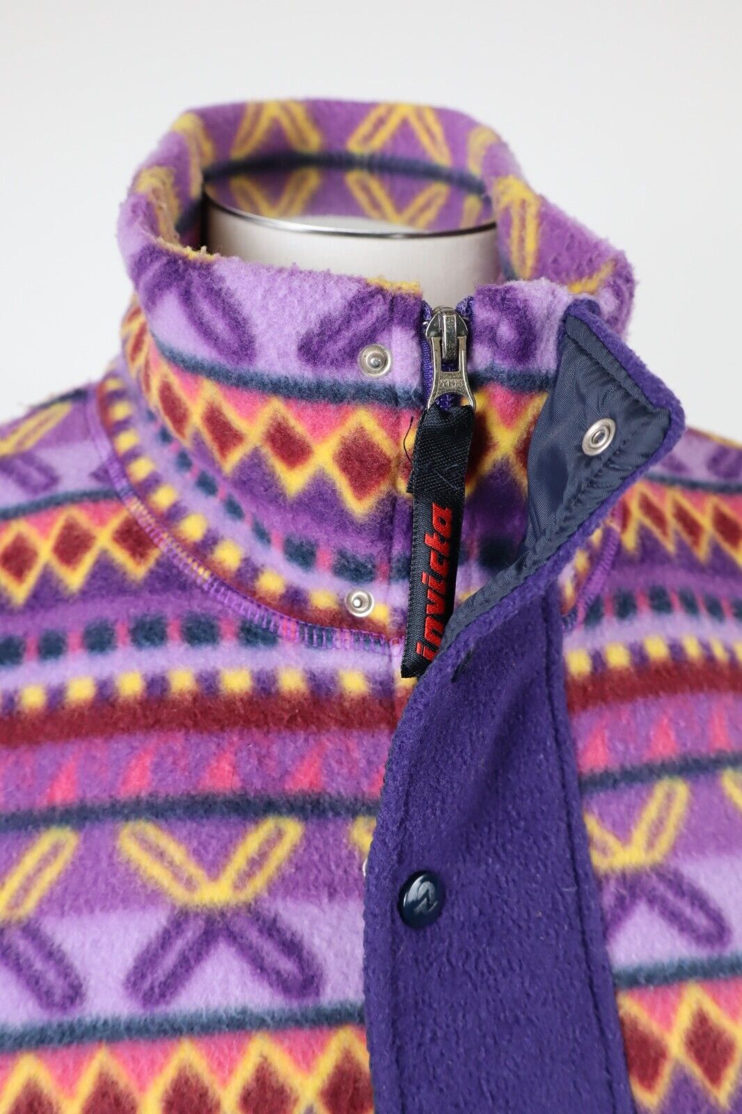 INVICTA FELPA CON ZIP JACKET UOMO Tg M SPORT MAN SWEATSHIRT CASUAL VINTAGE