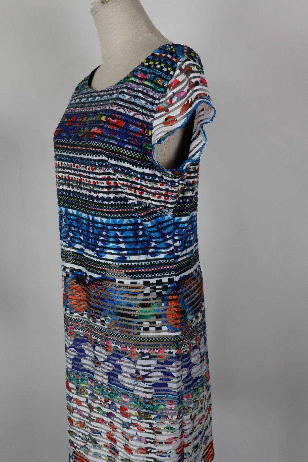 DESIGUAL VESTITO DONNA TG. XS WOMAN CASUAL VINTAGE DRESS ITALIA