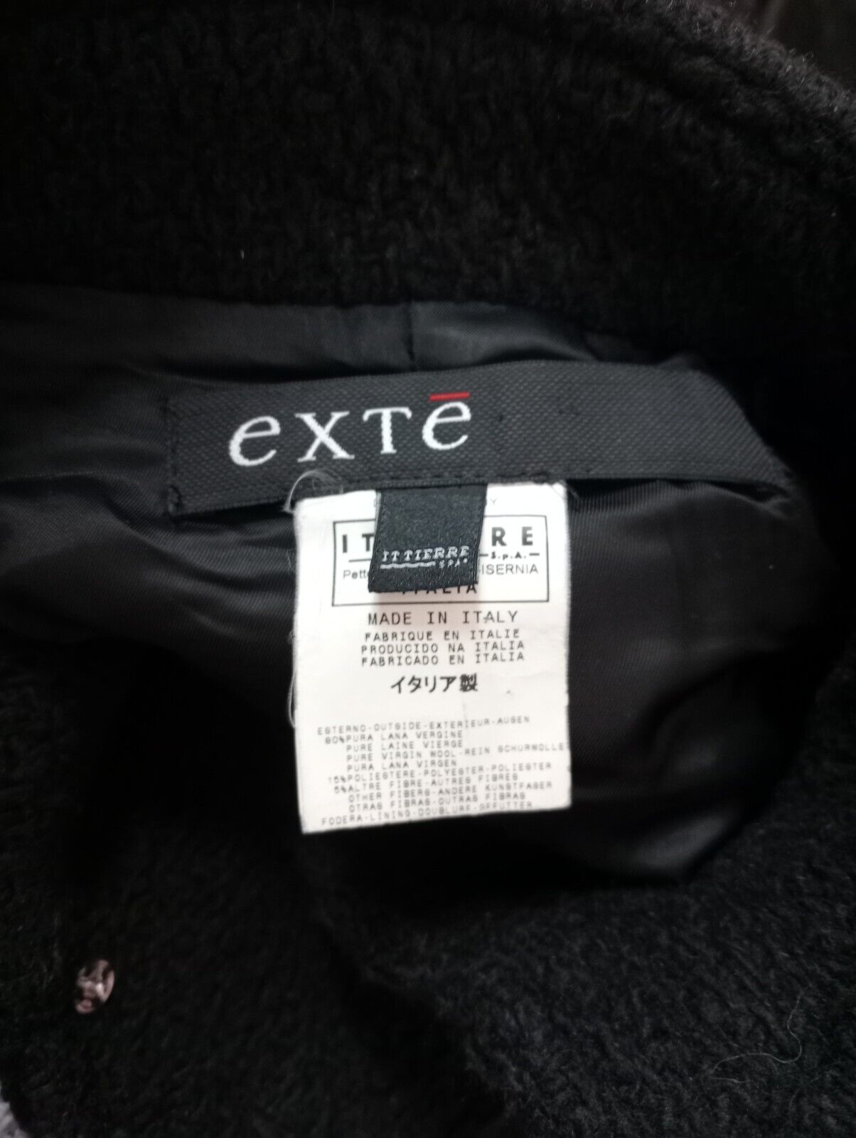 EXTE CAPPOTTO GIUBBINO GIACCA DONNA 44 LANA WOOL WOMAN  COAT VINTAGE
