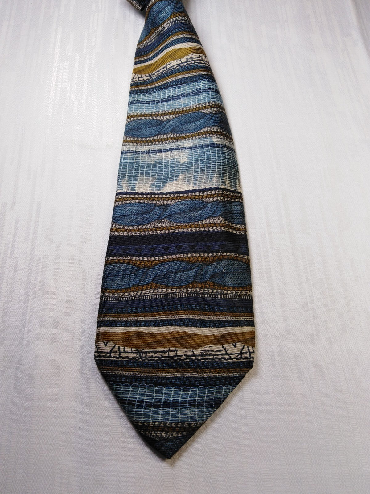 LUIGI PANZA NAPOLI 100%  SILK TIE SETA CRAVATTA NECKTIE MADE IN ITALY CLASSIC