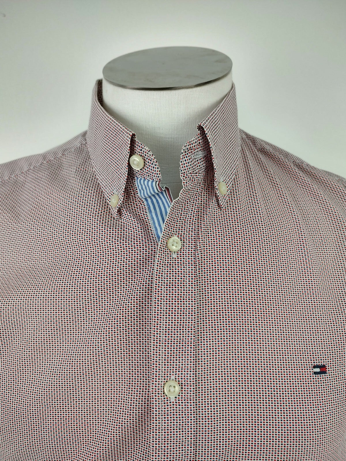 TOMMY HILFIGER CAMICIA UOMO TG M MAN SHIRT CASUAL VINTAGE COTONE