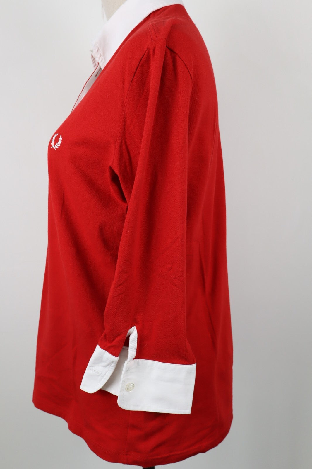 FRED PERRY POLO MAGLIA DONNA COTONE TG. M WOMAN COTTON SHIRT CASUAL VINTAGE