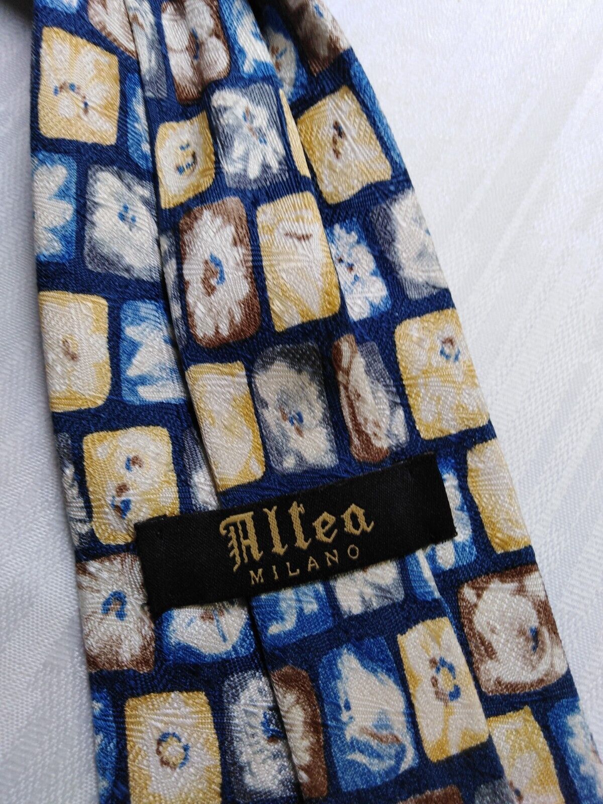 ALTEA MILANO 100% SETA SILK TIE CRAVATTA NECKTIE MADE IN ITALY VINTAGE CLASSIC