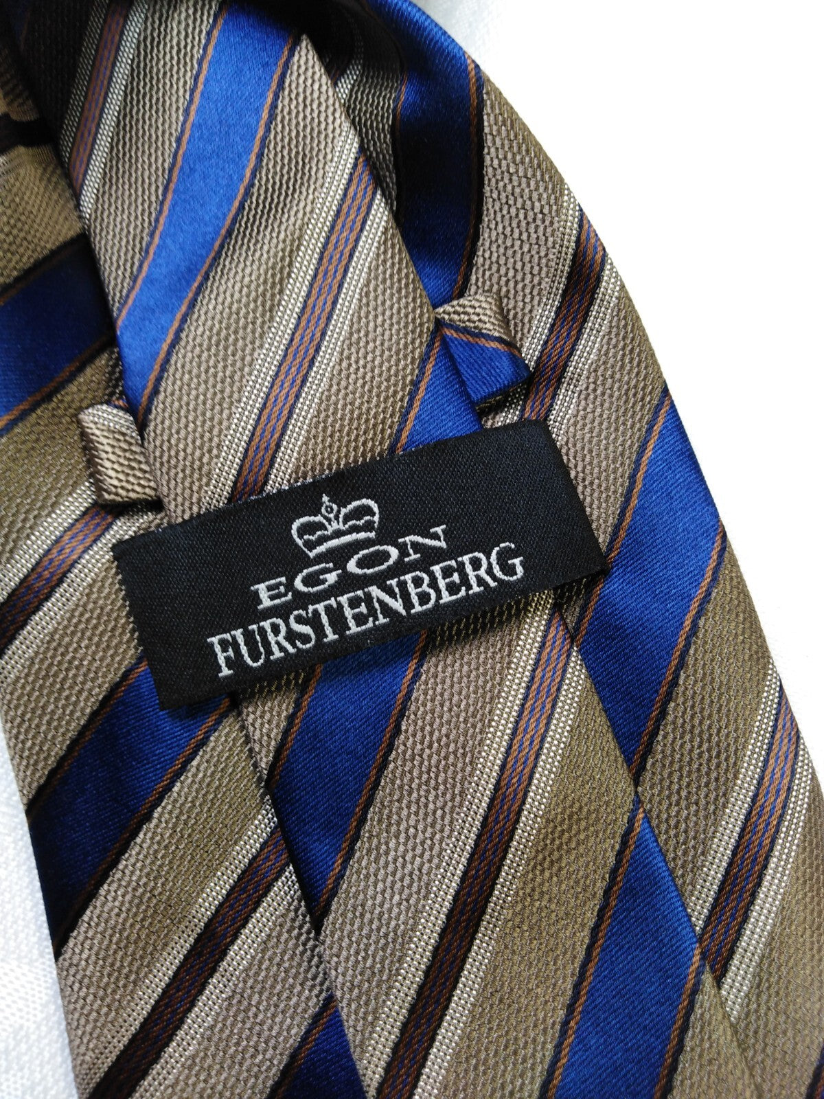 EGON VON FURSTENBERG 100% SETA SILK  TIE CRAVATTA NECKTIE ITALY VINTAGE CLASSIC