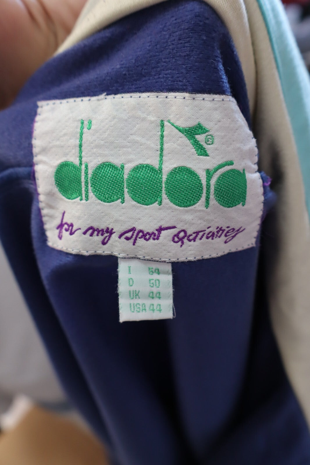 DIADORA TUTA COMPLETO DUE PEZZI  TG. 54 TRACKSUIT JACKET GIACCA PANTS UOMO SPORT