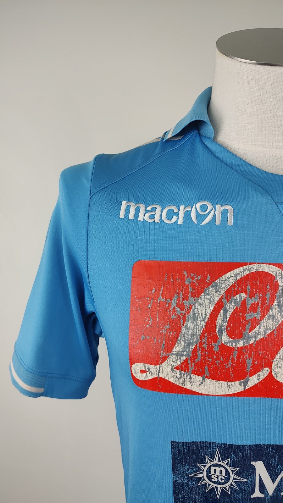 MACRON NAPOLI MAGLIA P. CANNAVARO 28 CALCIO UOMO Tg S SOCCER TRIKOT MAN JERSEY