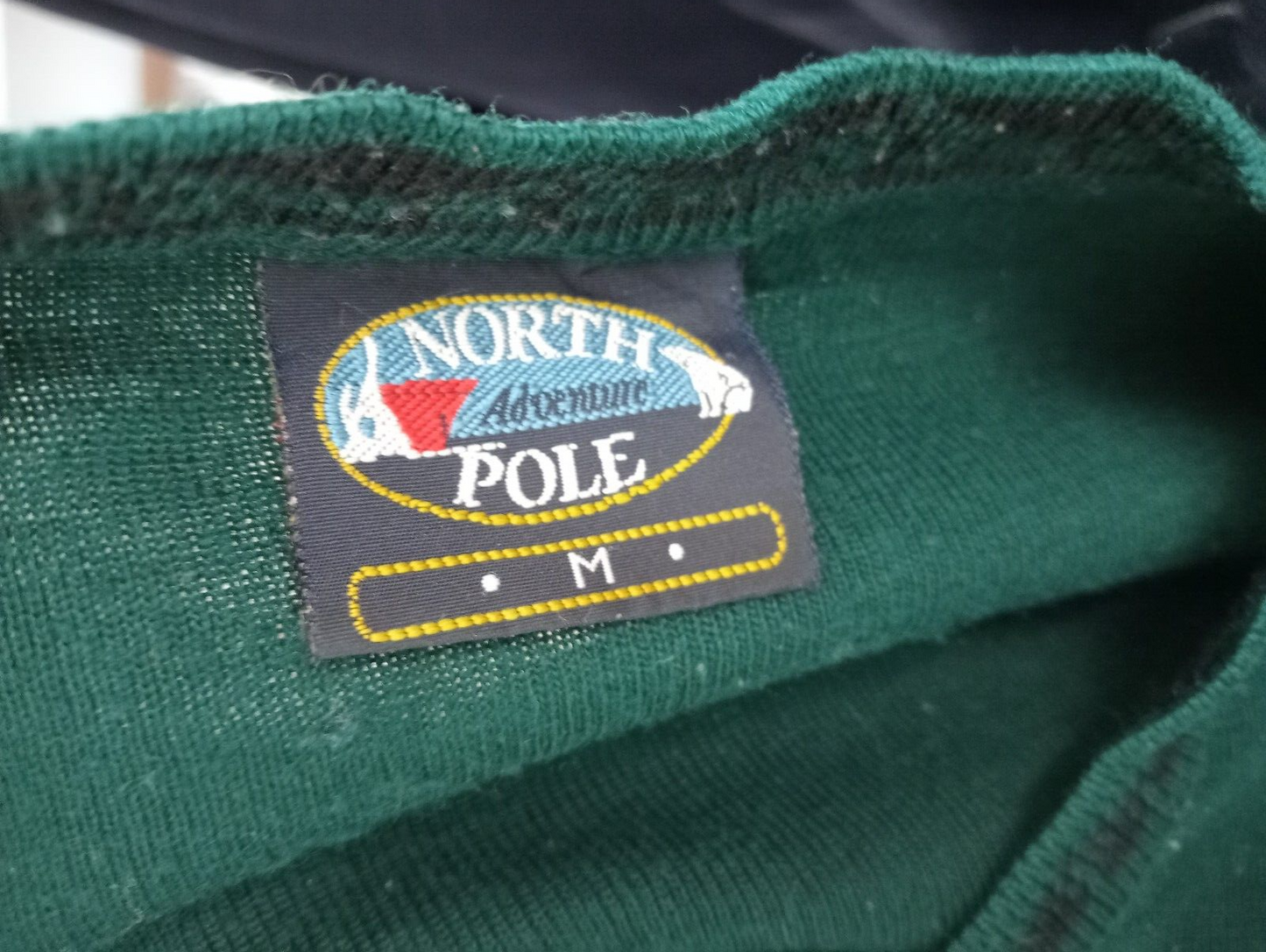 NORTH POLE MAGLIONE LANA VINTAGE UOMO Tg. M MAN SWEATER CASUAL MADE IN ITALY