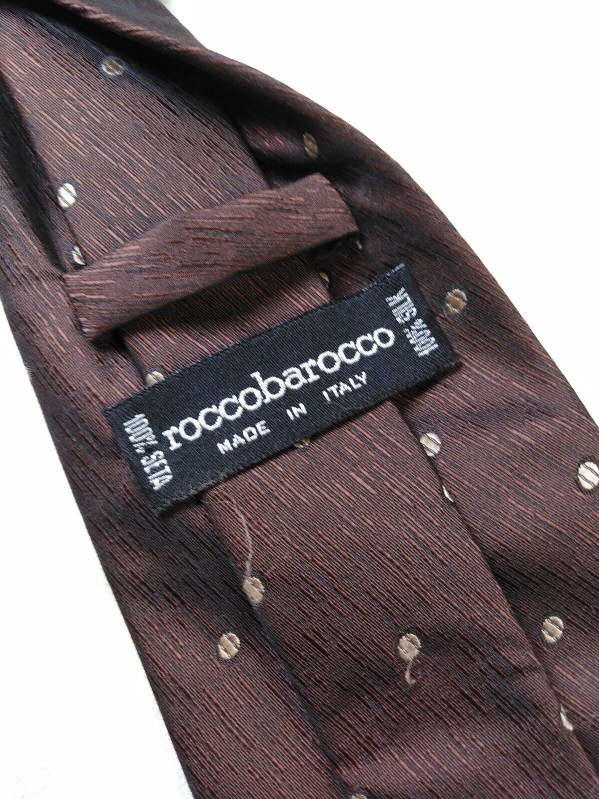 ROCCOBAROCCO  SILK TIE SETA CRAVATTA NECKTIE ITALY VINTAGE CLASSIC