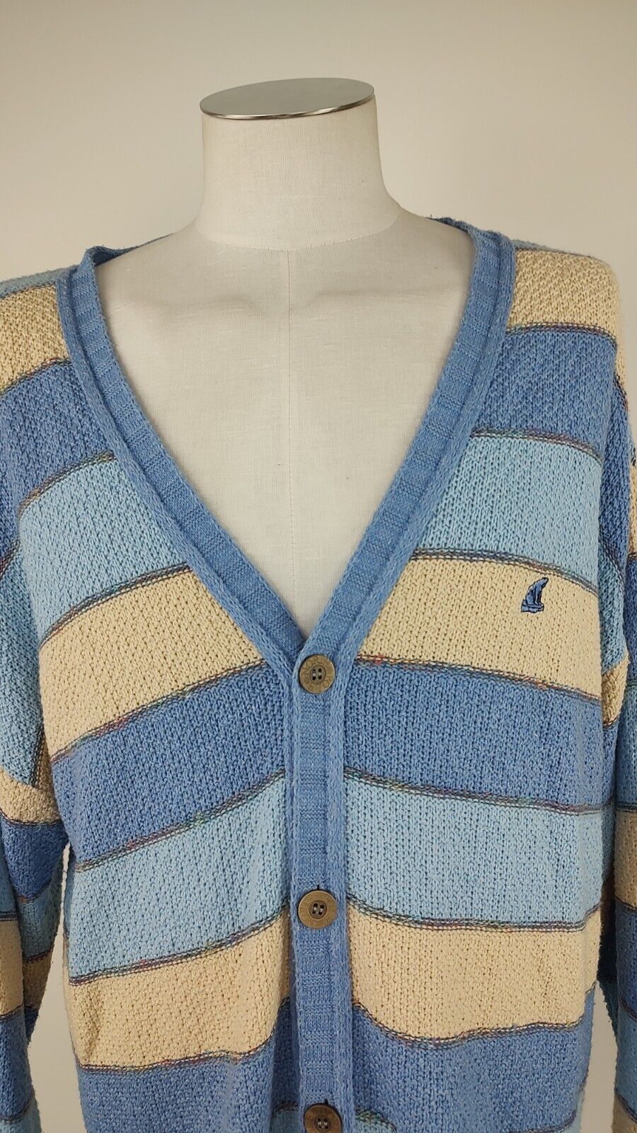NORTH POLE  MAGLIONE CARDIGAN VINTAGE UOMO Tg. XL MAN SWEATER CASUAL